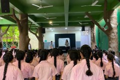 The journey into the world of diplomacy and global affairs began with an engaging Model United Nations (MUN) Orientation Session conducted by the Masters' Summit Team 2026 at The Niranjana School. - 5