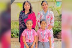 Rutvi Mandliya and Akira Rathore of Grade 1 Earn Recognition at the National-Level Spring Blossoms Colouring Competition - 1