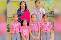 UKG Students Shine at the National-Level Spring Blossoms Colouring Competition - 1