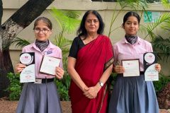 Virti Jain and Pavitra Kasera of  Grade 9 Honoured with the Kirtimaan Award for Academic Excellence - 3